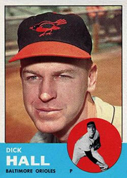 1963 Topps Baseball Cards      526     Dick Hall
